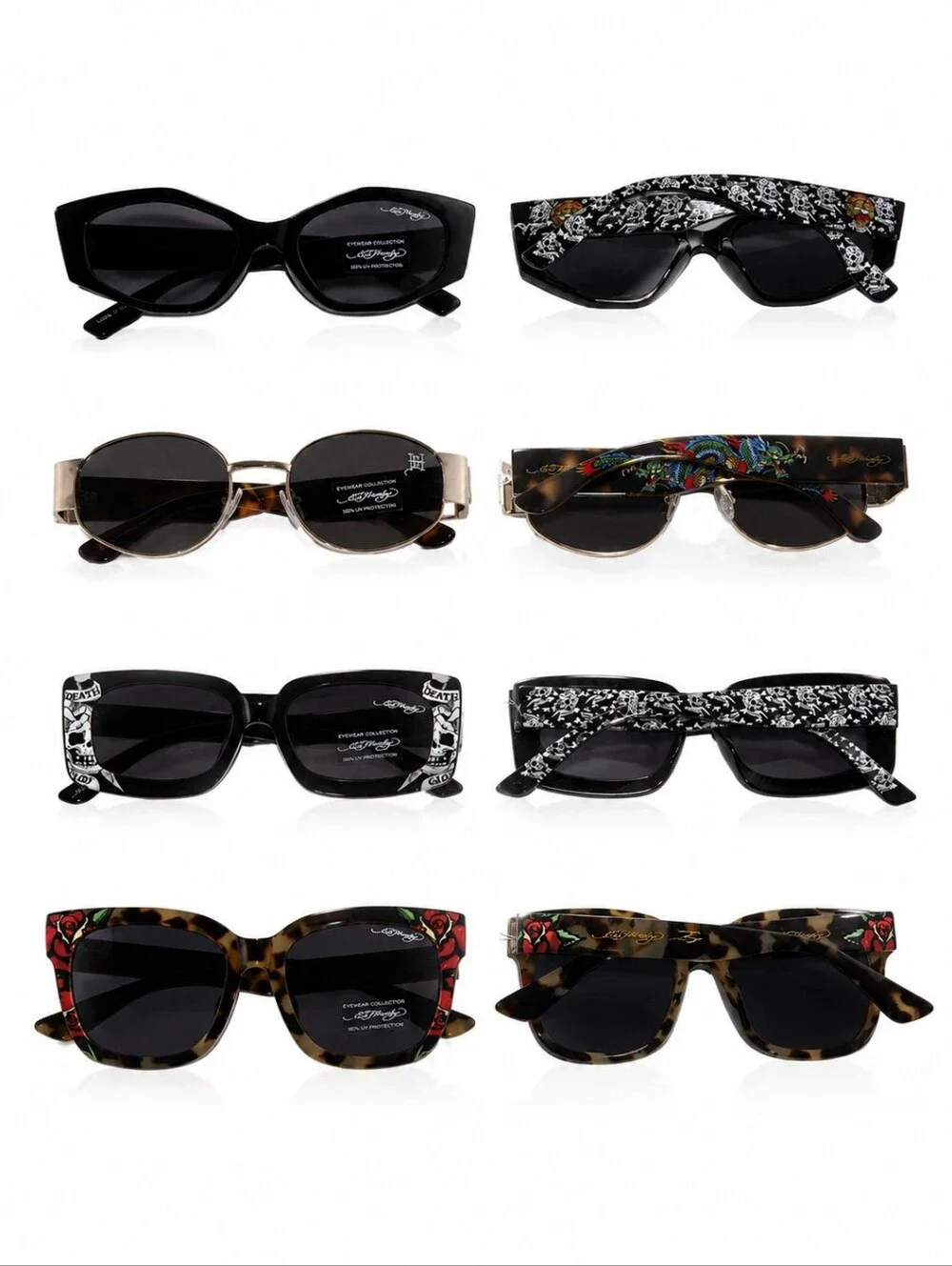 Rare ed Hardy Bulldog Sunglasses Cas with matching glasses Ed Hardy Eyeglass Cases & Storage Sunglasses for sale | eBay main image 4